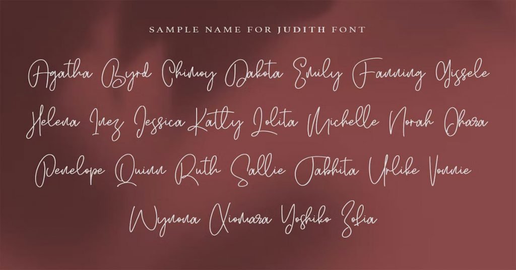 Judith Handwritten Script Premium Free Font