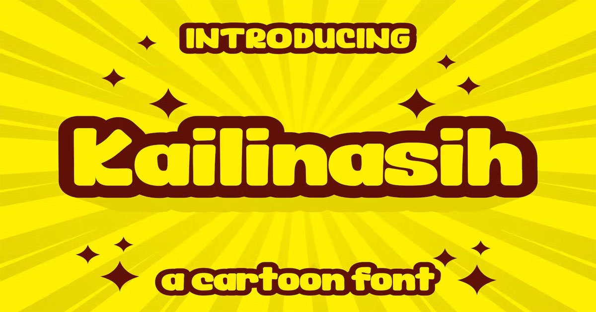 Kailinasih A Cartoon Premium Free Font