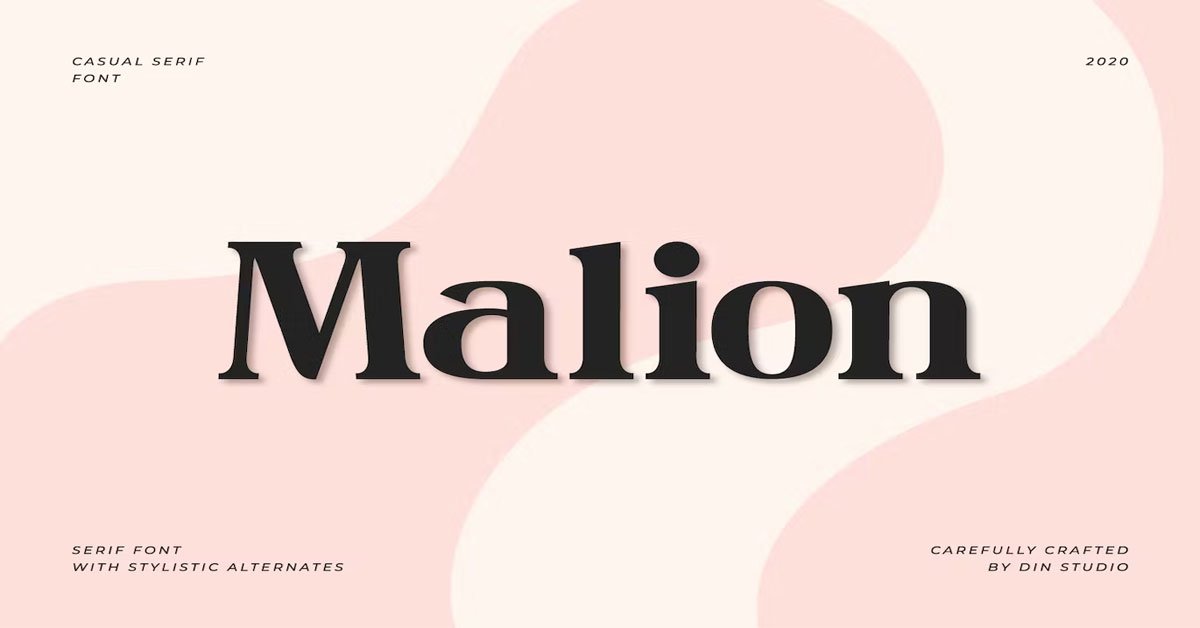 Malion Modern Serif Premium Free Font