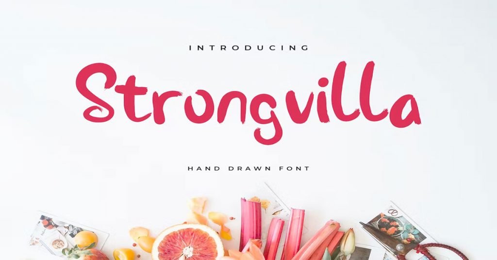 Stongvilla Brush Handwritten Premium Free Font