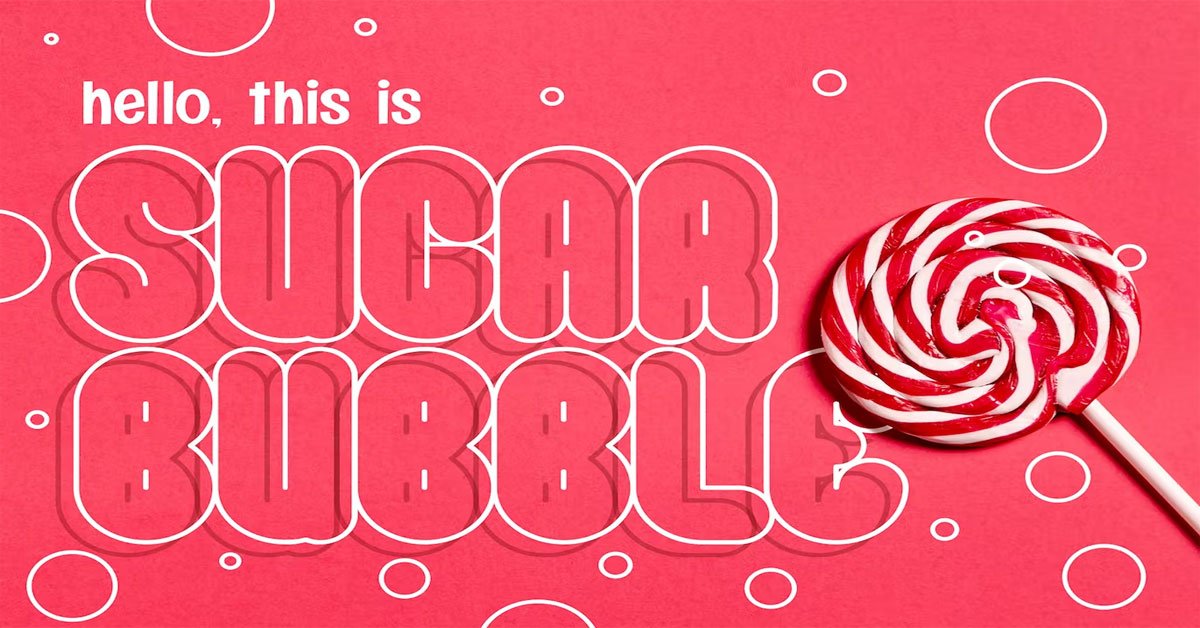 Sugar Bubble Playful Comic Premium Font