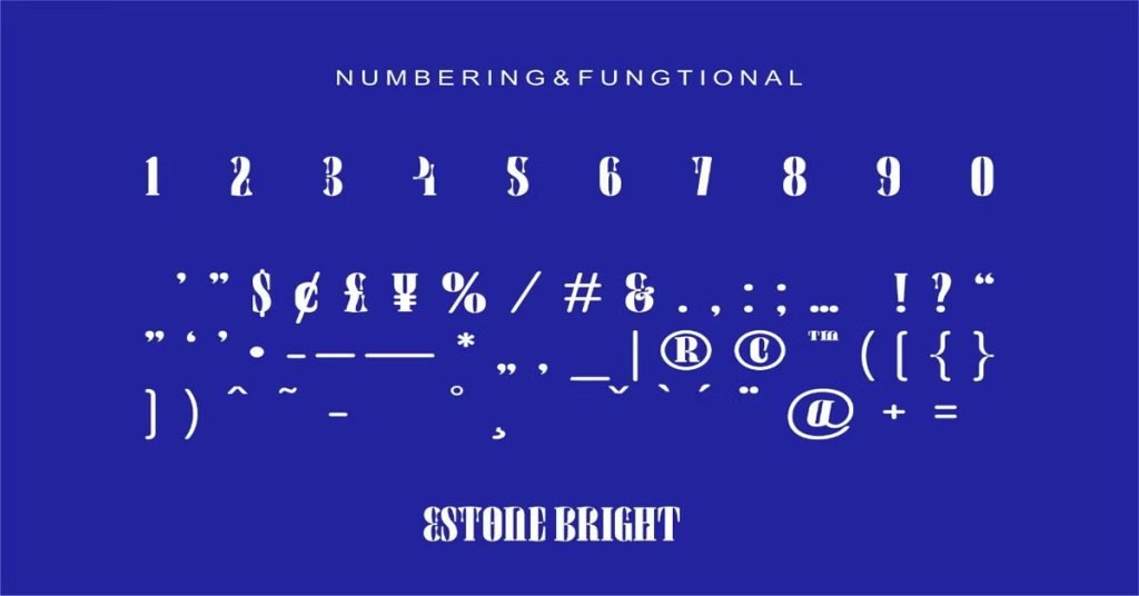 Estone Bright Neon Light Premium Font