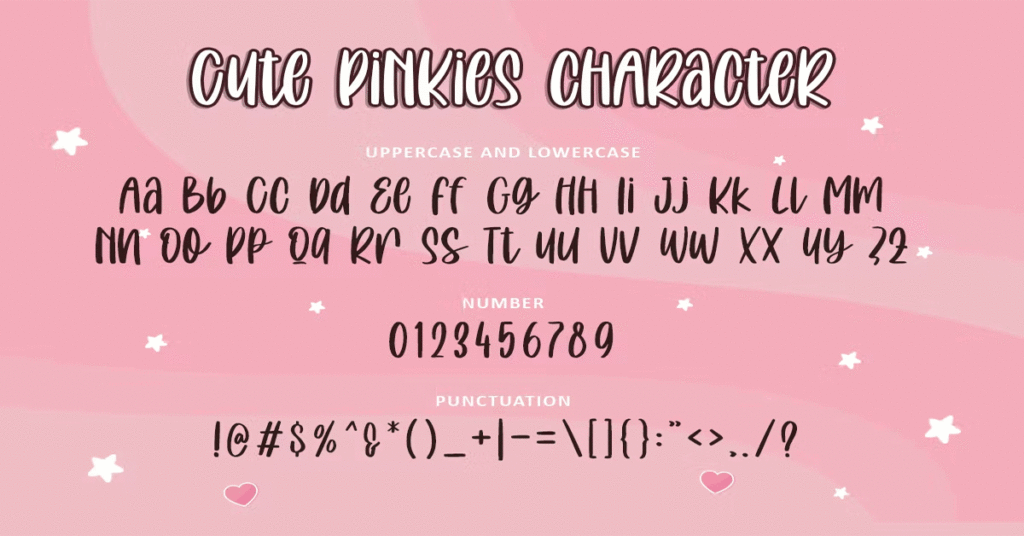 Cute Pinkies Font Download Premium Free