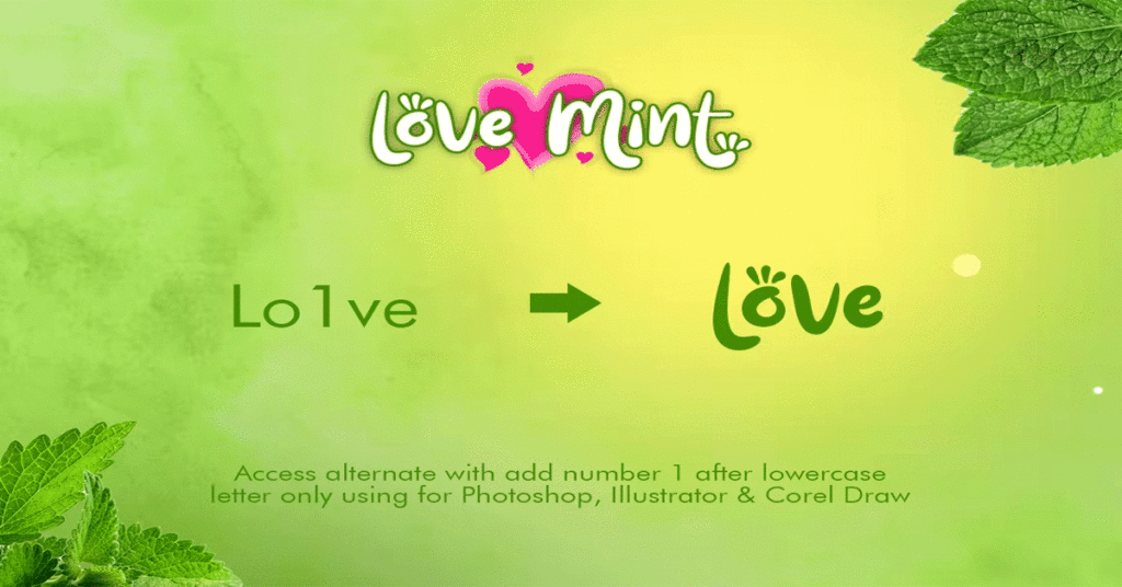 Love Mint Font Download Premium Free