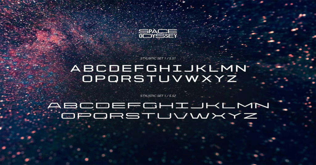 Space Odyssey Sans Serif Premium Font