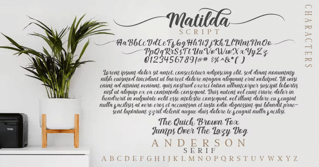 Matilda Anderson Free Font Download