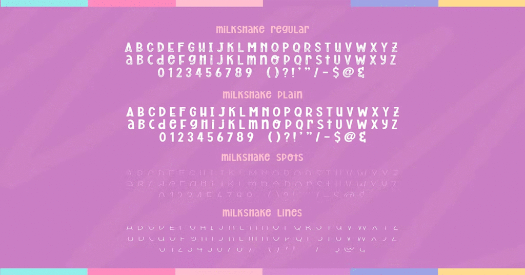 Milkshake Family Premium Free Font Download