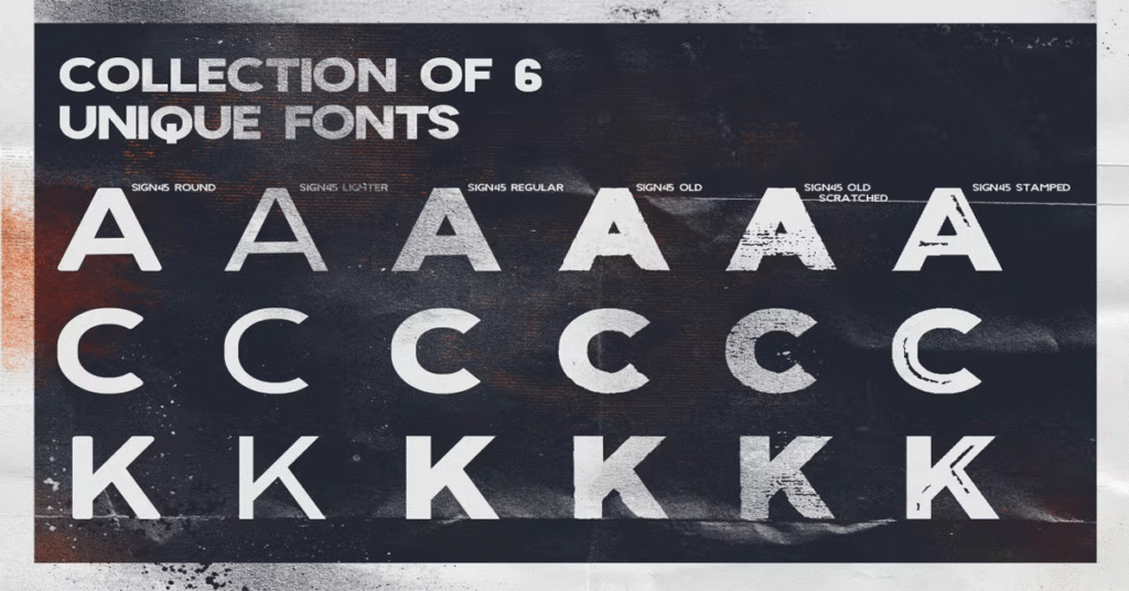 Sign 45 Typeface Premium Free Font