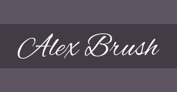 Alex Brush Free Font: Your Path to Modern Chic