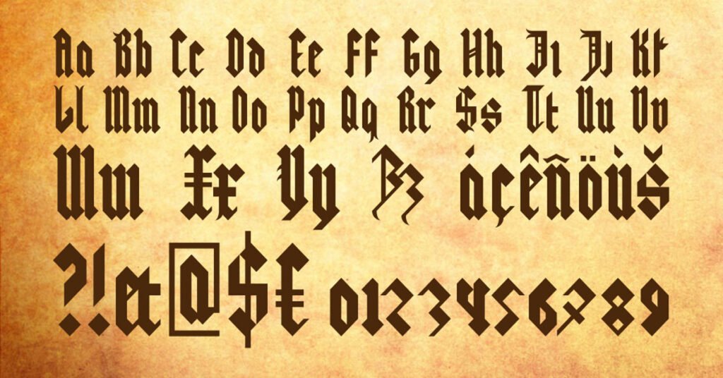 Saxon Abbey Old English Premium Free Font 