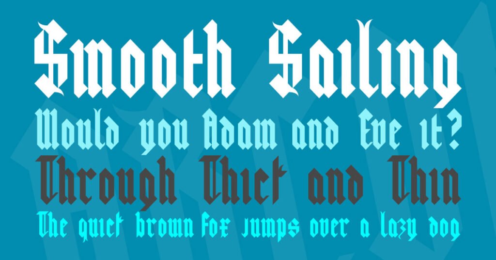 Saxon Abbey Old English Premium Free Font 