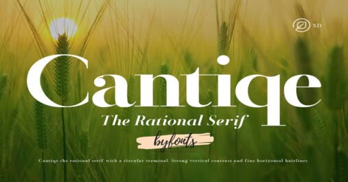 Cantiqe Logotype, Serif ,Book Premium Free Font