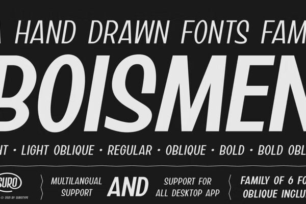 Boismen Bundle, creative, display Download premium free Font
