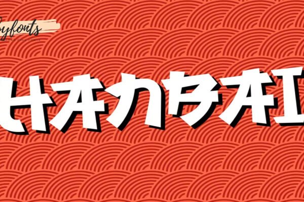 Hanbai - Japanese Font Asia Gaming premium free Font