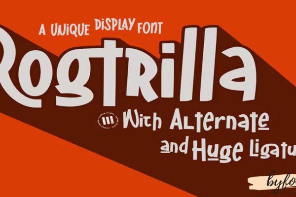 Rogtrilla - A Unique Display Download free Font