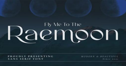 Raemoon Logo, modern, Serif, Download free Font