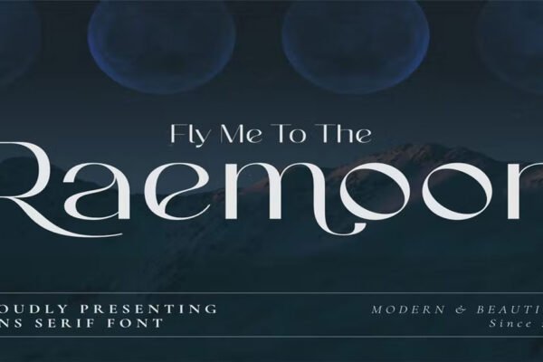 Raemoon Logo, modern, Serif, Download free Font