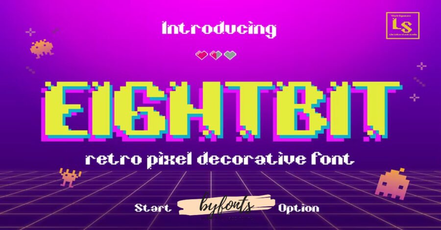 Eightbit Gaming Pixelart Download Free Font