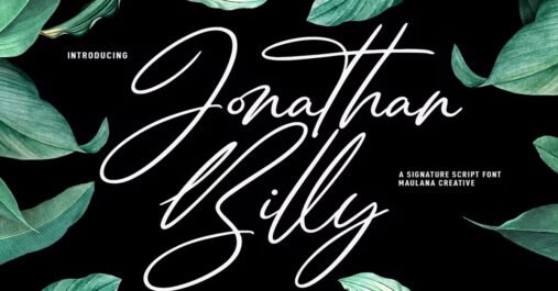 Jonathan Billy Signature Script Download free Font