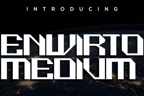 EnwirtoMedium modern typography premium free Font