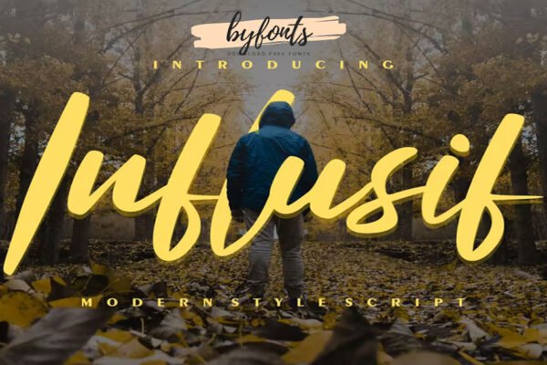 Influsif | Modern Style Script premium free Font