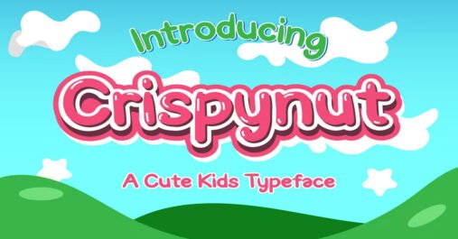 Crispynut Kids, Cute, Cool, Typeface premium free Font