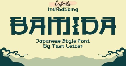 Bamida Faux Japanese Font Asia, China premium free Font