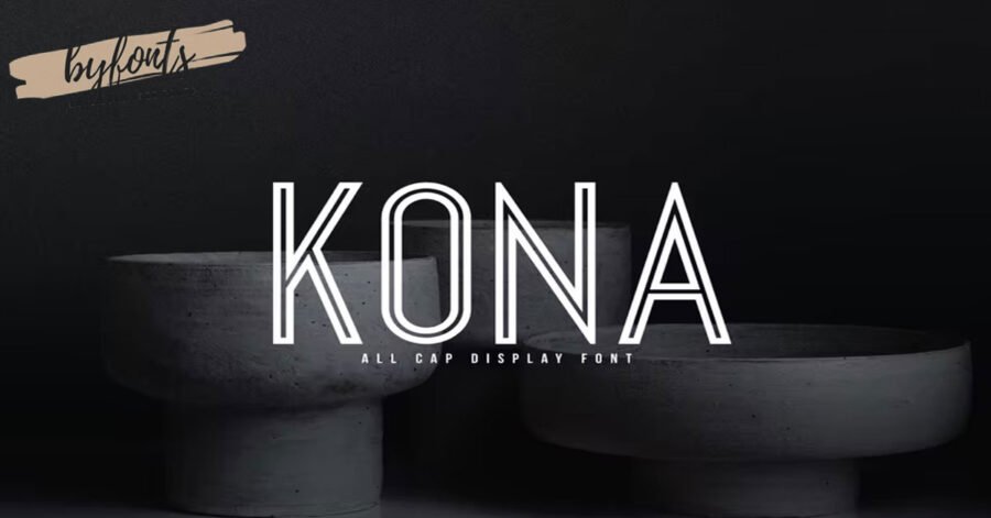 Kona brand logo Download Premium Free Font