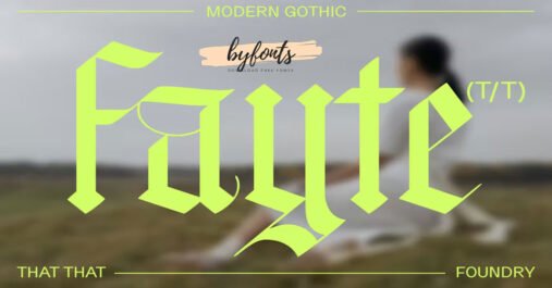 Fayte Blackletter Gothic Black Letter, Premium Free Font