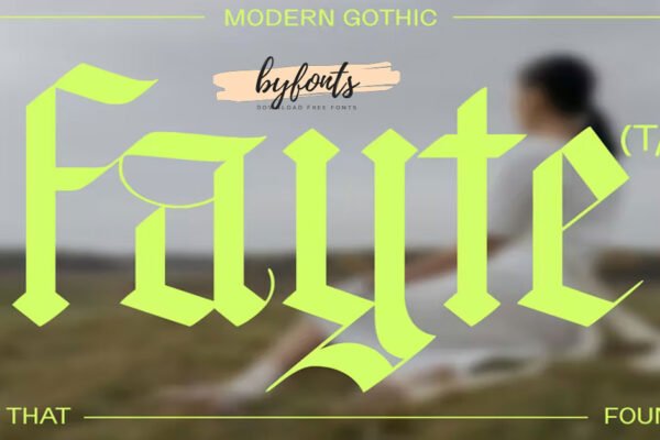 Fayte Blackletter gothic Black Letter, premium free Font