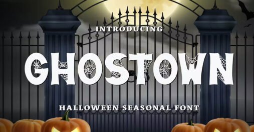 Ghostown cool, brush, Creepy Download free Font