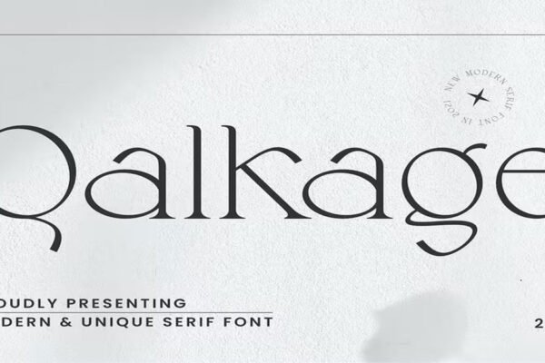 Qalkage Christmas, elegant premium free Font