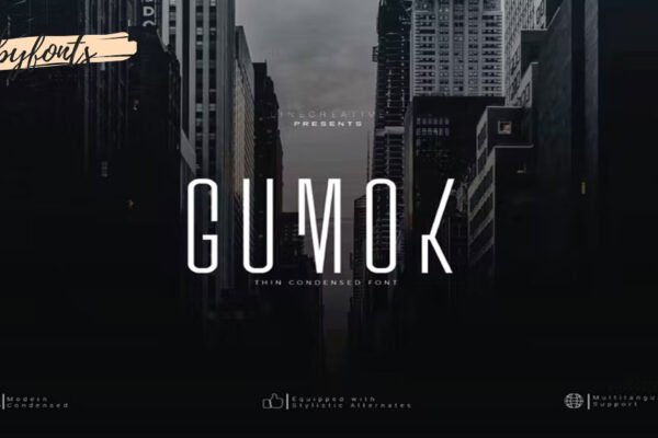 Gumok Brand Cool Stylish premium free Font