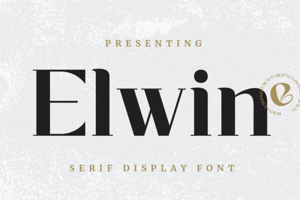 Elwin modern, Serif, unique premium free Font