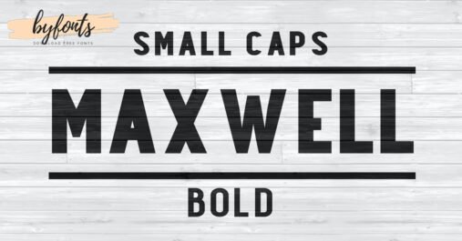 Maxwell Sans Small Caps Bold Premium Free Font