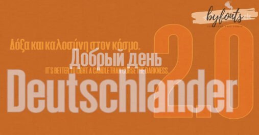 Deutschlander 2.0 Typeface Family Premium Free Font