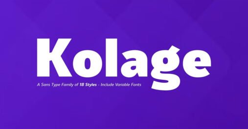 Kolage Logo, modern, Serif, Vintage premium free Font