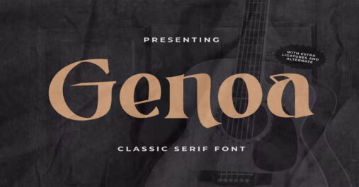 Genoa Logo, modern, Serif, Vintage Download premium free Font