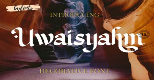 Uwaisyahm Arabic, Display Premium Free Font