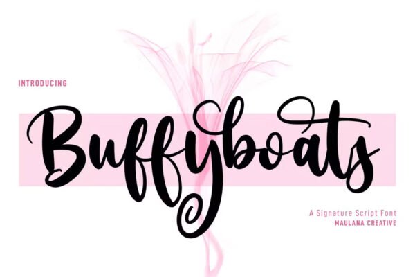 Buffyboats Handwriten Script premium free Font
