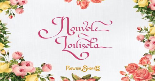 Nouvele Louisela Oldschool, Roman, Swirl Premium Free Font