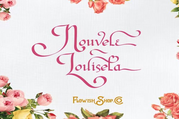 Nouvele Louisela Oldschool, Roman, Swirl premium free Font