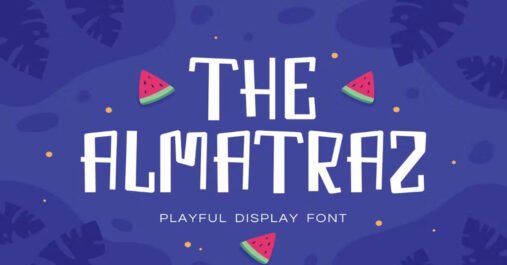 Almatraz typography, logotype, branded Download free premium Font