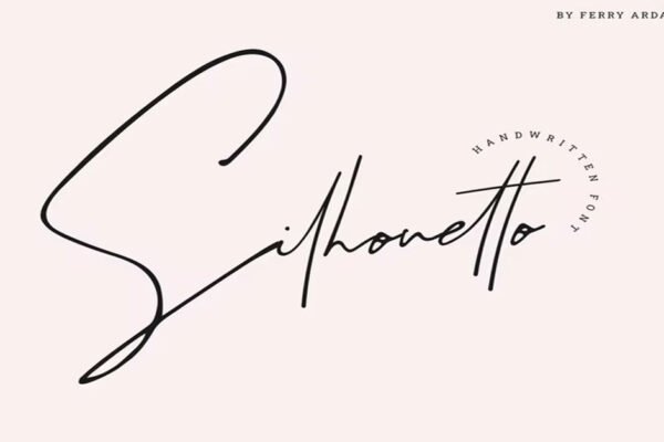 Silhouetto | Hand-drawn Signature Font Download premium free Font