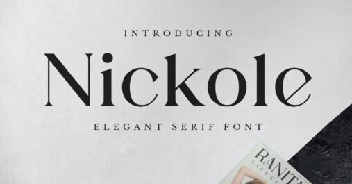 Nickole Contemporary, Designer, typography Download free Font