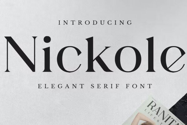 Nickole Contemporary, Designer, typography Download free Font