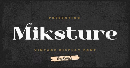 Miksture Bold, Elegant Premium Free Font