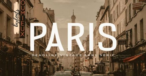 PARIS - Headline Vintage Sans Serif Download premium free Font