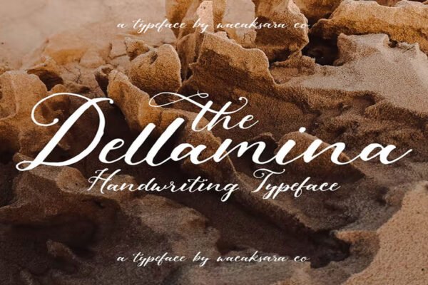 Dellamina Script Invitation, pretty premium free Font