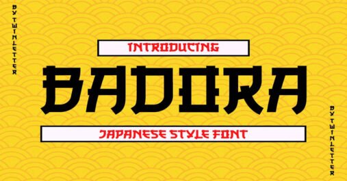 Badora Faux Japanese Premium Font